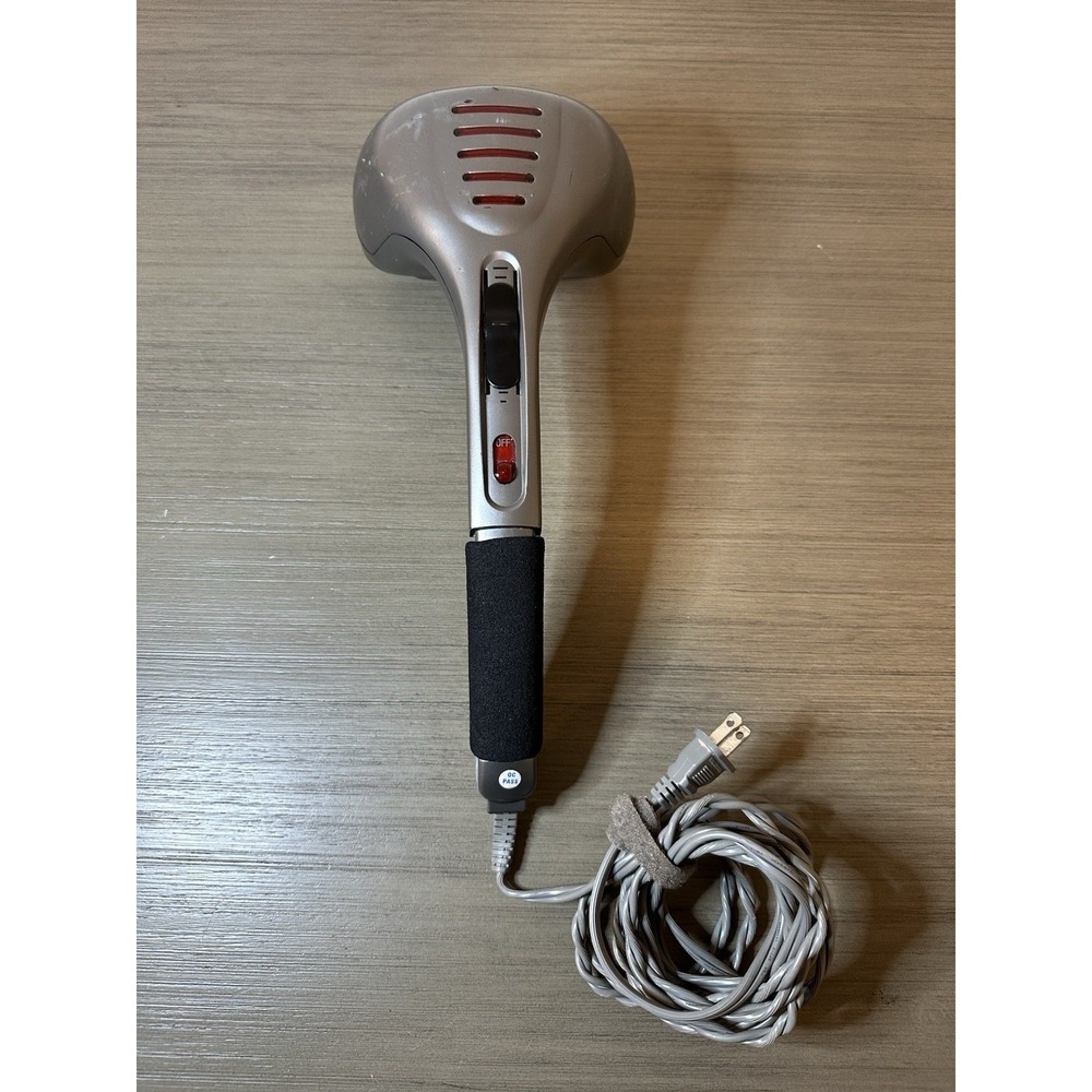 Homedics Handheld Personal Massager With Heat Model PA-1HW Variable Speed